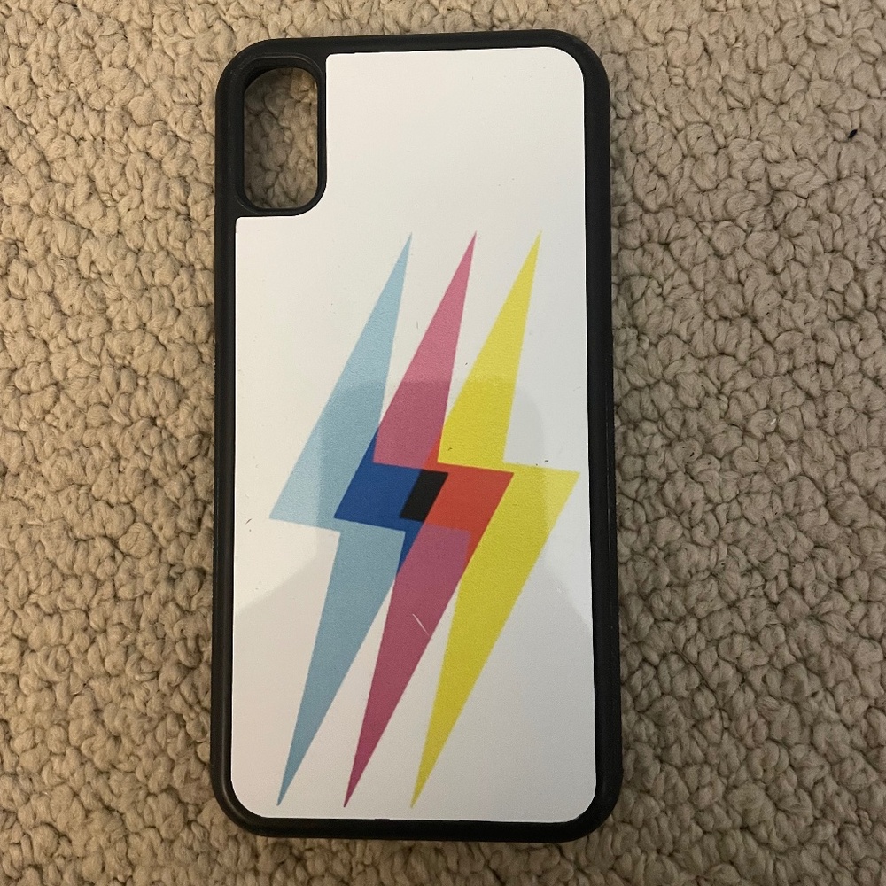 Multicolored Lightening Bolt iPhone Case